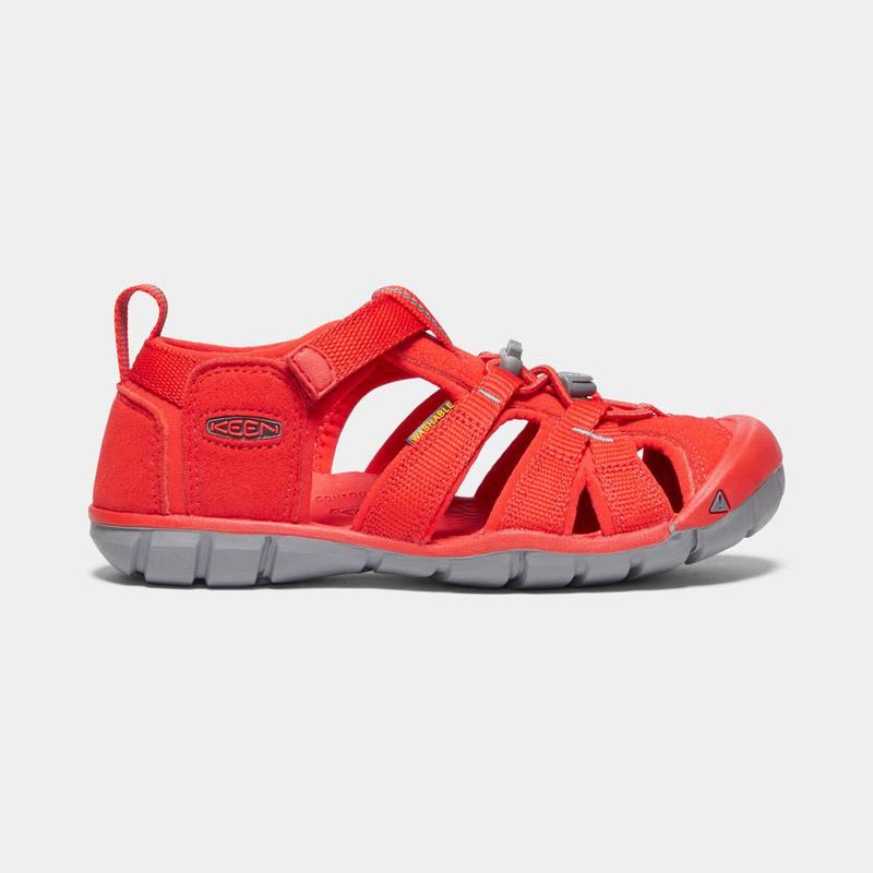 Keen Seacamp II Cnx Kids Sandals Red Outlet (0783-MFDBJ)